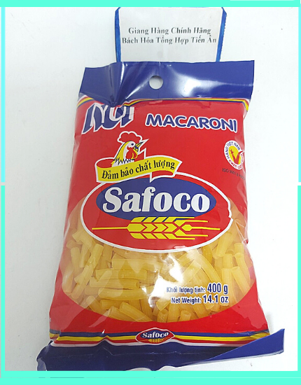 Nui ống lớn Macaroni Safoco gói 400g