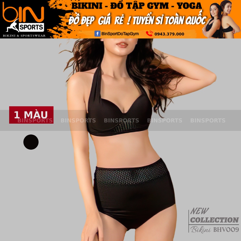 Bikini Nữ Hai Mảnh Phối Lưới Freesize Bin Sports BHV009