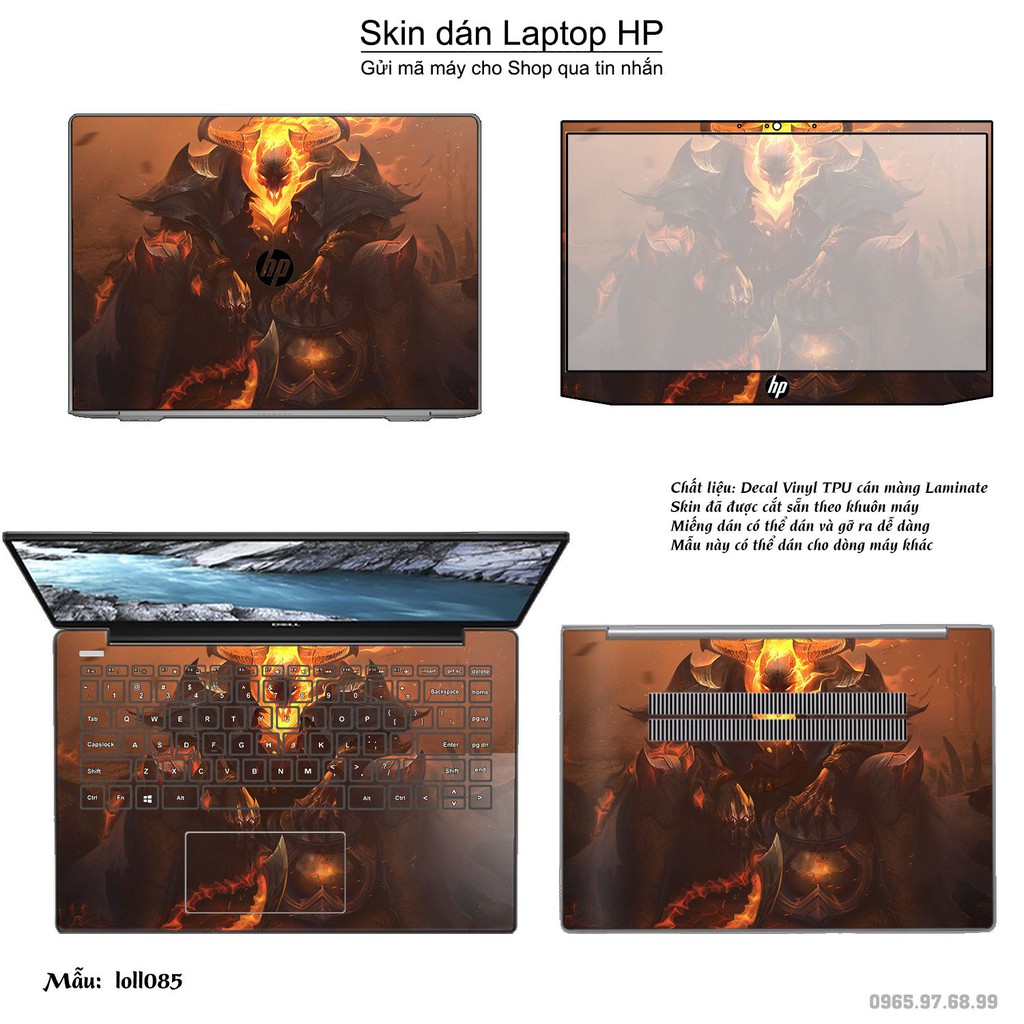 Skin dán Laptop HP in hình Liên Minh Huyền Thoại _nhiều mẫu 12 (inbox mã máy cho Shop)