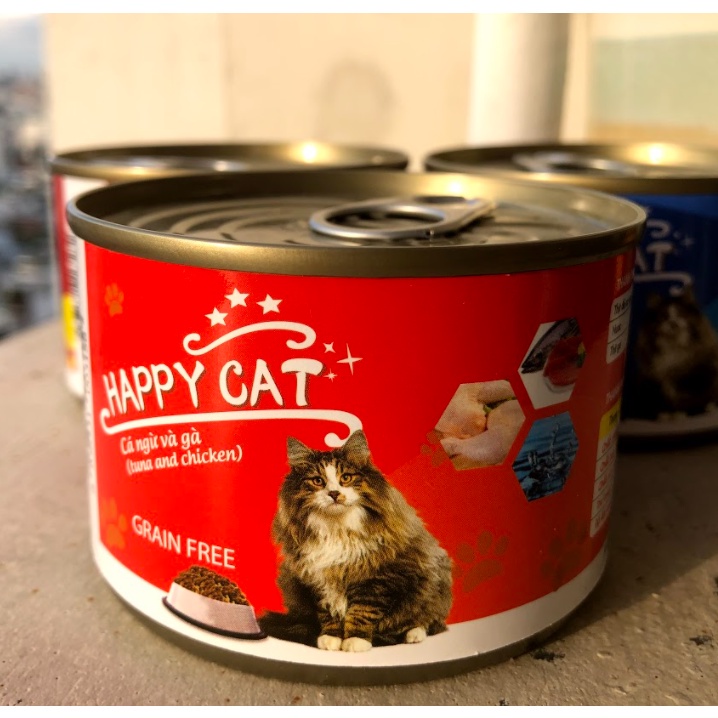 Pate  cho mèo dạng lon HAPPY CAT 160gr