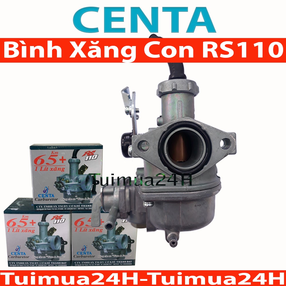 BỘ CHẾ HÒA KHÍ CENTA Wave RS 110 và nhiều xe số 100 - 110cc khác
