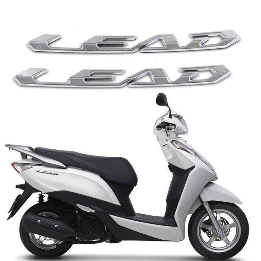 Bộ 2 Tem chữ LEAD Cho Xe Honda lead đời mới 125cc hàng zin