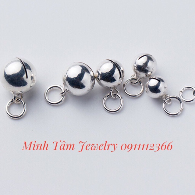 Charm chuông bạc treo