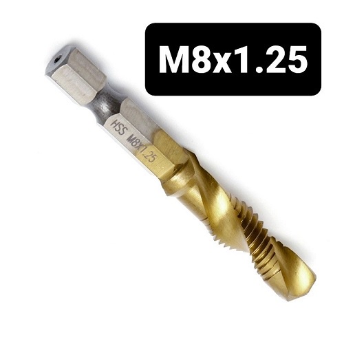 Mũi Khoan Tạo Ren Trong, Doa Âm Mũi Vít, Chuôi Lục Giác 6 Ly Gồm 6 Kích Cỡ Lựa Chọn M3,M4,M5,M6,M8,M10