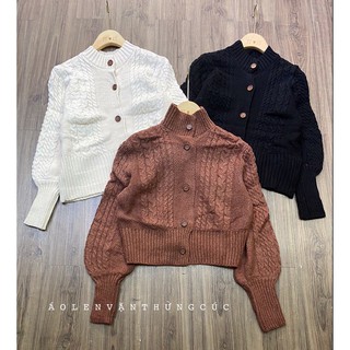ÁO LEN CỔ TRỤ TAY BỒNG