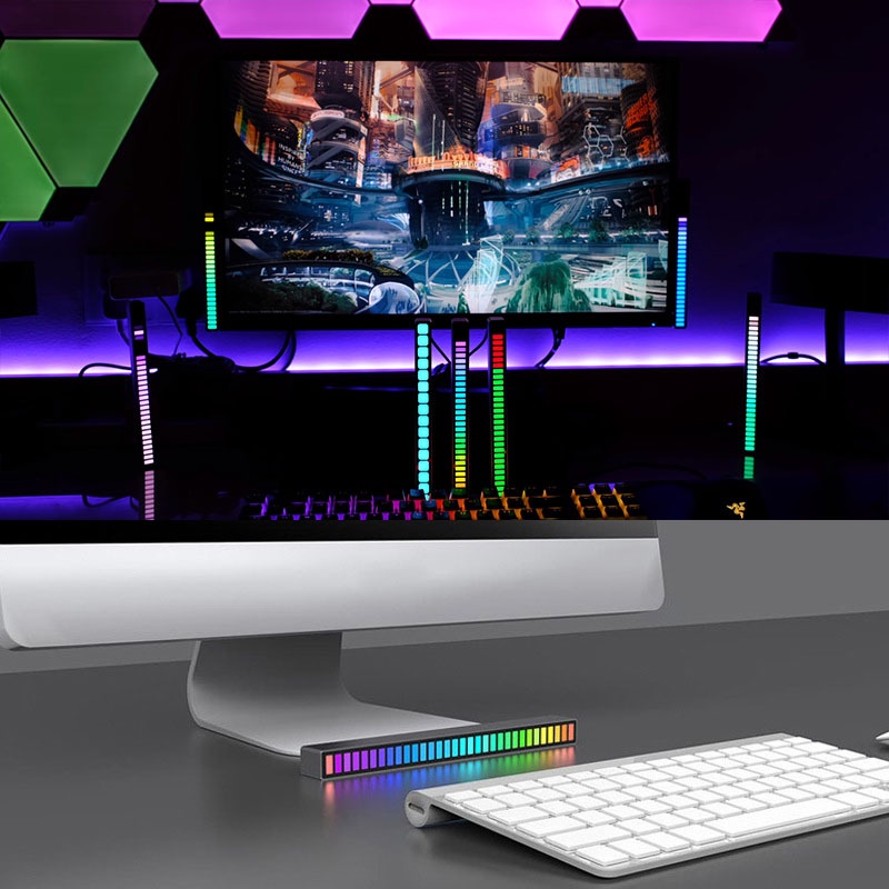 ⭐ Thanh đèn LED cảm ứng theo nhạc, đèn LED RGB nháy theo nhạc - ZIN DECOR | BigBuy360 - bigbuy360.vn