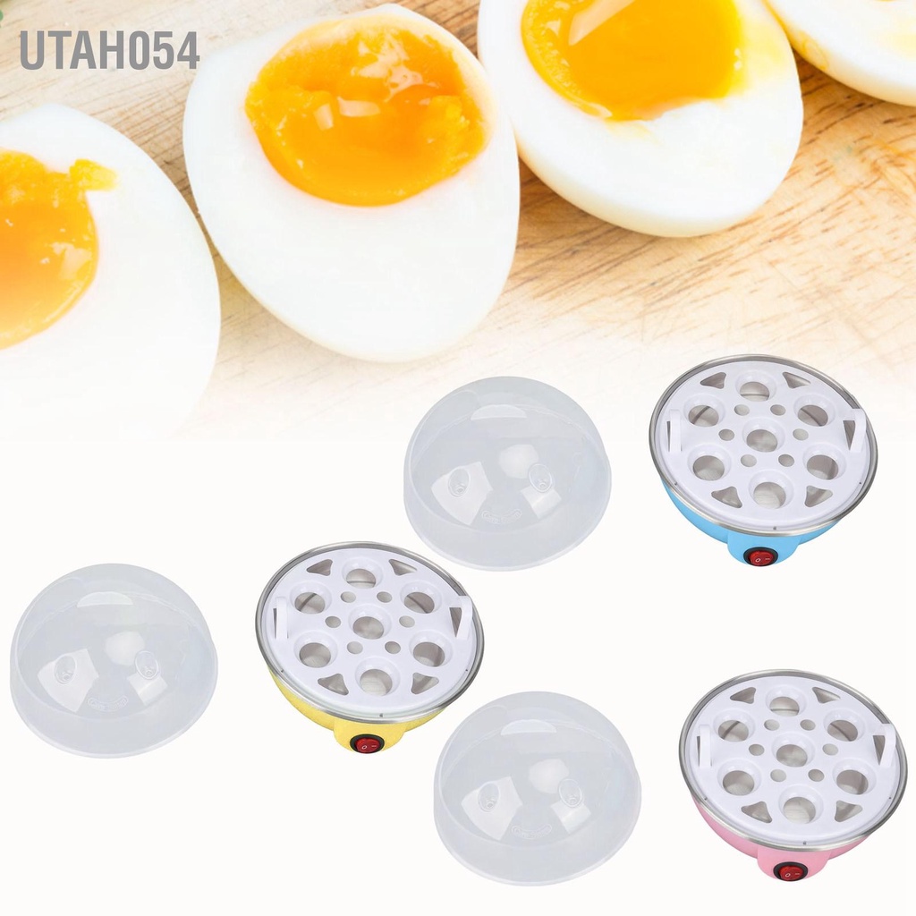 Utah054 Nồi Trứng Gà Tạo Được Đến 7 Quả Luộc Lớn Chống Cháy Khô Máy Đánh Tự Động Tắt Nguồn Có Đĩa Làm Nóng