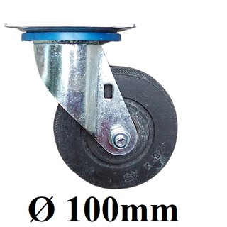 Bánh Xe Đúc Gang Cao Su Tải Cao [ Ø 100mm ]