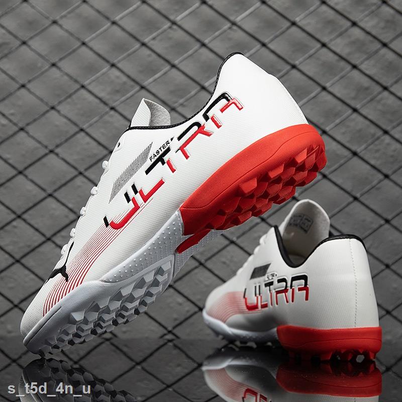xịn Giày thể thao bóng đá Ultra Futsal màu đen trắng cho sân cỏ nhân tạo đã khâu đế