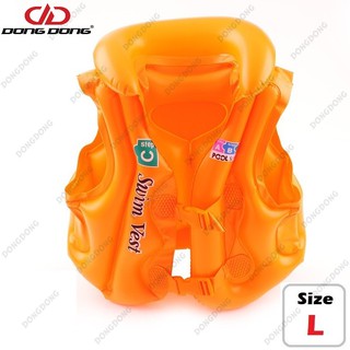 Áo phao bơi trẻ em ABC -  chất liệu nhựa dẻo PVC an toàn - DONGDONG