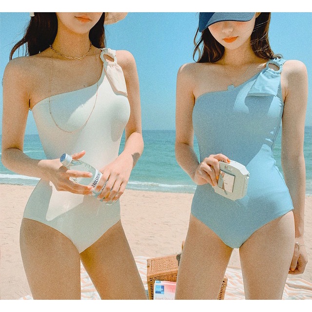 Bikini Đi Biển Đồ Bơi Nữ Cao Cấp 1 Mảnh Bassic Vắt Vai Có Mút Độn 2531 K5T3-1