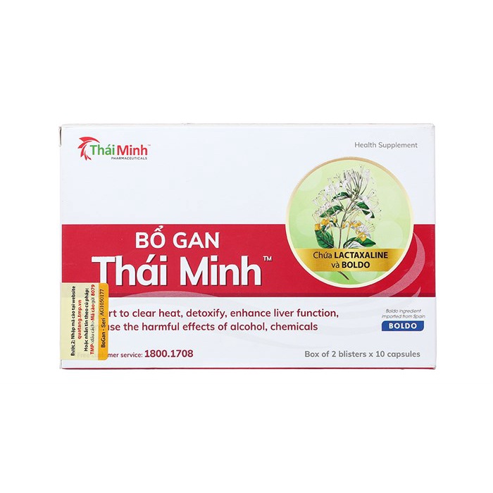 Bổ gan Thái Minh - Mua 6h tặng 1h bằng tem tích điểm, giải độc gan, mát gan từ Diệp hạ châu, Actiso
