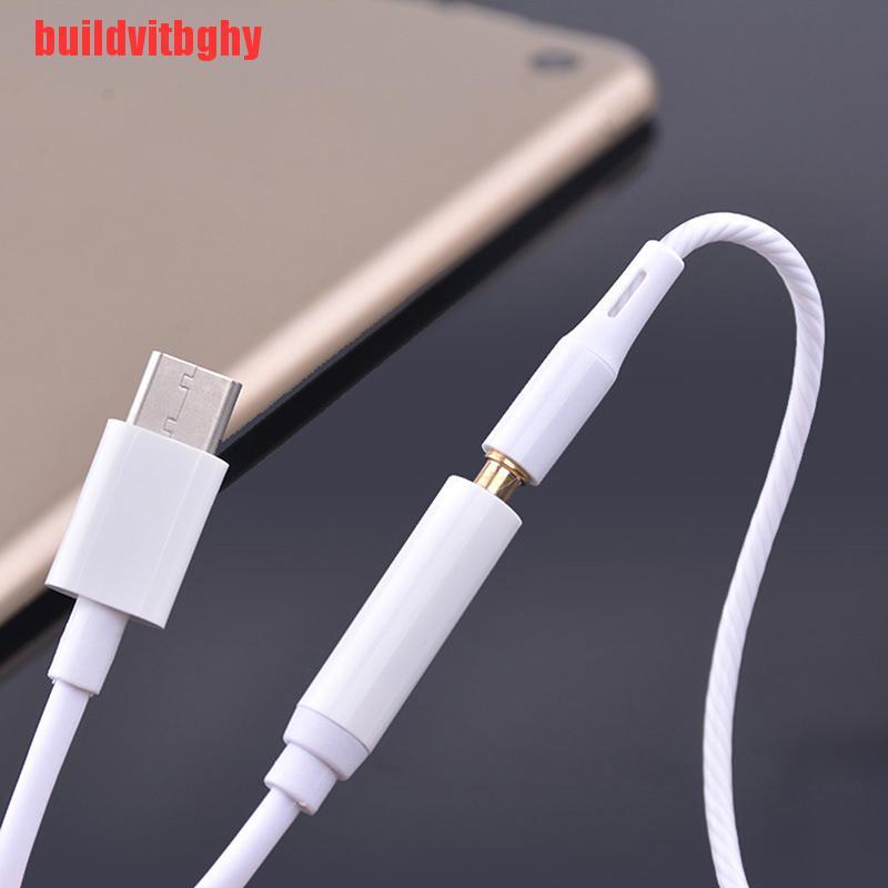 Dây Cáp Chuyển Đổi Type-C Sang Giắc 3.5 mm Type C Cho Xiaomi 8se 6x Huawei