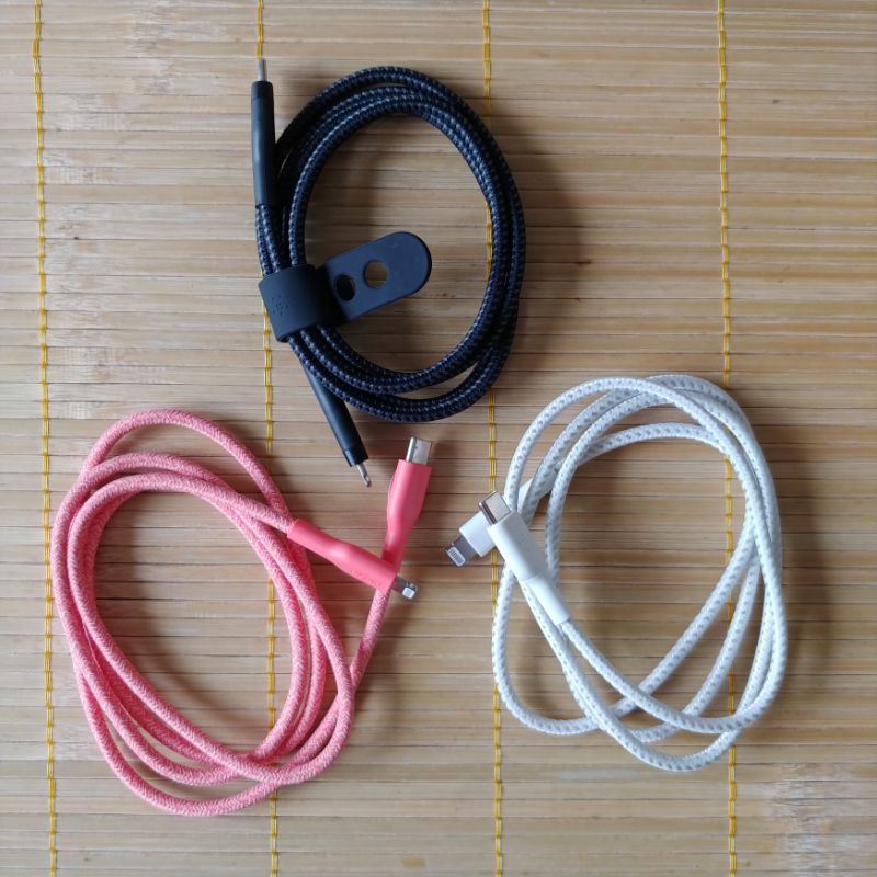 Cáp Sạc Chính Hãng Belkin C to L Bện Dù Siêu Bền - Bảo hành 12 tháng
