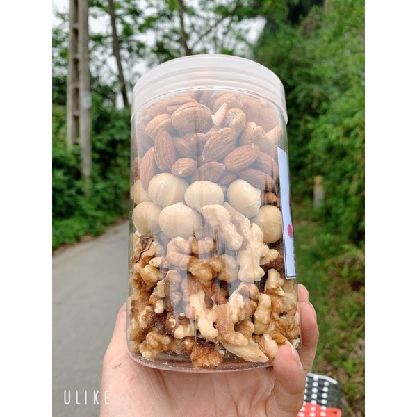 Combo hạt mix dinh dưỡng 4 loại hạnh nhân, óc chó, mắc ca, hạt điều