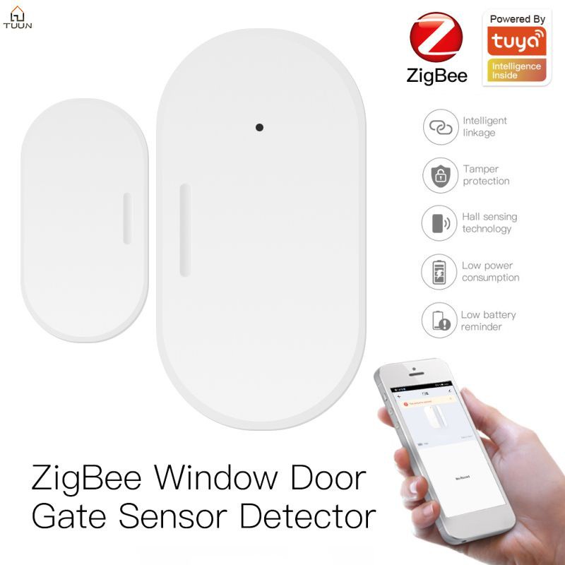 Thiết Bị Cảm Biến Thông Minh Gắn Cửa Sổ An Ninh Tuya Zigbee