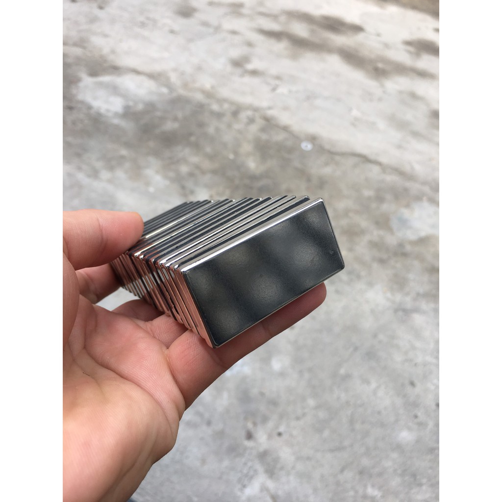 Nam Châm Cực Mạnh 50x25x5mm - Mã N35 Lực Từ Cực Mạnh