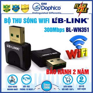 Bộ thu sóng Wifi LB-LINK BL-WN351 – CHÍNH HÃNG – Bảo hành 24 tháng – Tốc độ truyền tải 300Mbps