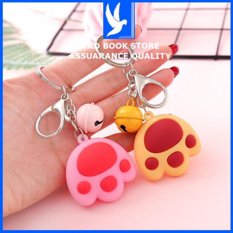 Móc khóa túi bóp ví hình bàn chân cún có chuông 💕𝑭𝒓𝒆𝒆𝒔𝒉𝒊𝒑💕