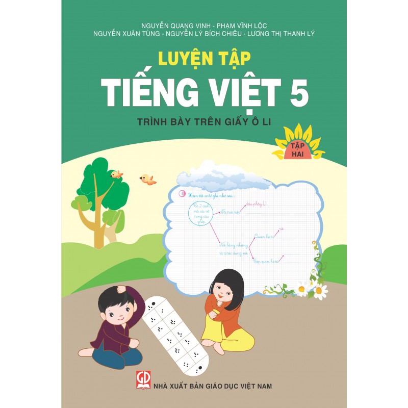 Sách - Luyện Tập Tiếng Việt 5 - Tập 2 (Trình Bày Trên Giấy Ô Li)