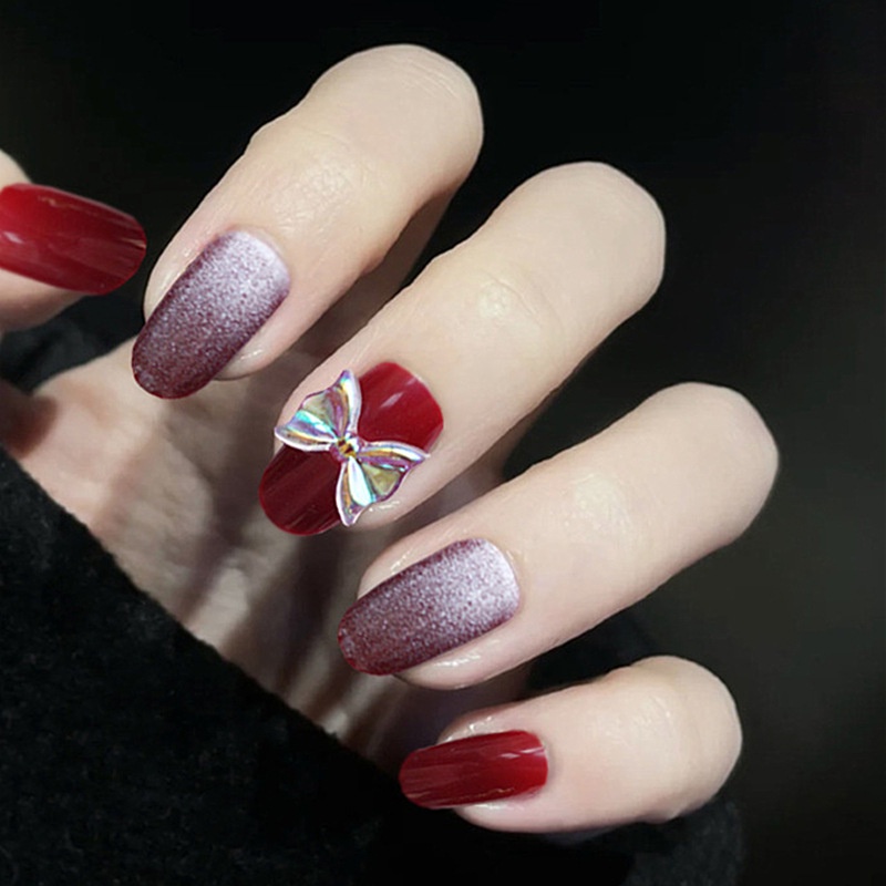 [ NBD 77 ] CHARM NƠ BỚM - Phom MÓNG DÀI  [ Tặng Keo Và Dụng Cụ ] Lẻ