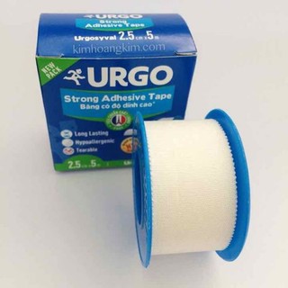 Urgo syval 2.5cm x 5m - băng keo lụa urgo có độ dính cao