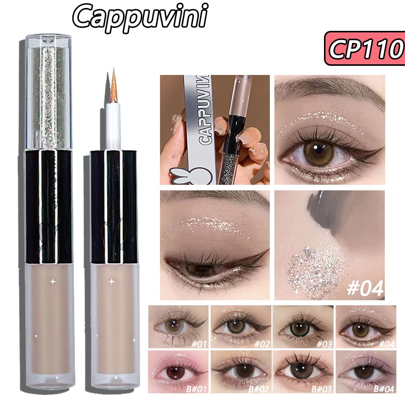 Phấn Mắt Hai Đầu CAPPUVINI 4.4g Chống Thấm Nước Lâu Trôi