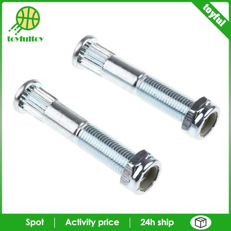 Set 2 Trục Ván Trượt Kèm 2 Đai Ốc Dài Màu Bạc Chuyên Dụng