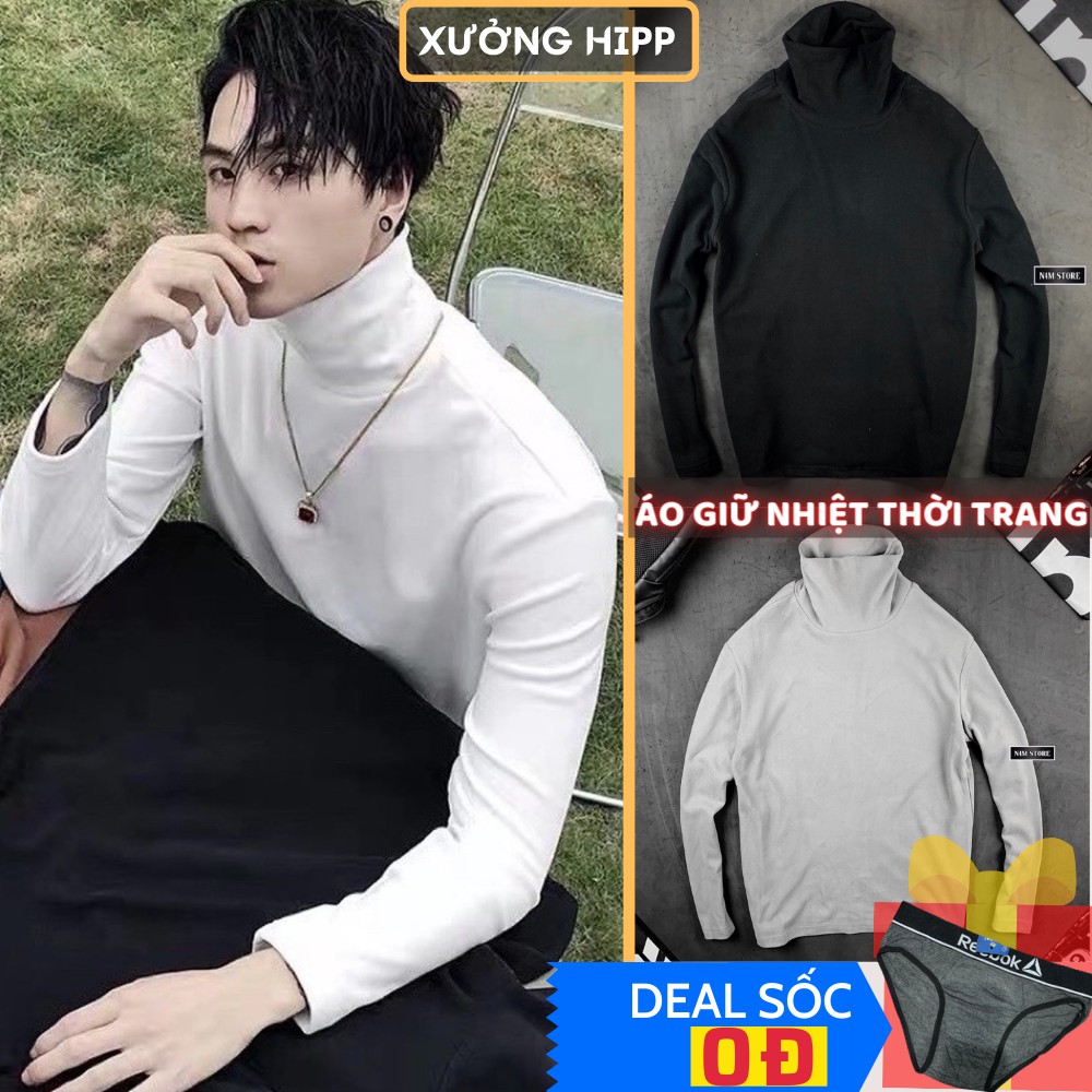Áo Giữ Nhiệt Nam Cổ Lọ Thời Trang Cao Cấp, Chất Thun Mặc Siêu Ấm XƯỞNG HIPP | BigBuy360 - bigbuy360.vn