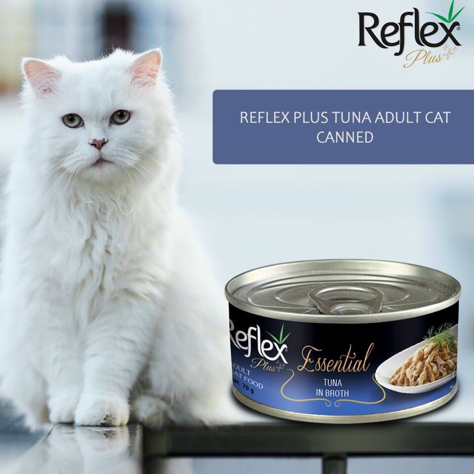 Pate,thức ăn ướt,thịt hộp,súp dinh dưỡng cho mèo Reflex Plus Essential 70g