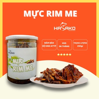 Khô mực mini nguyên con rim me chua ngọt 250gr Hasako | Đồ ăn vặt hải sản khô Nha Trang