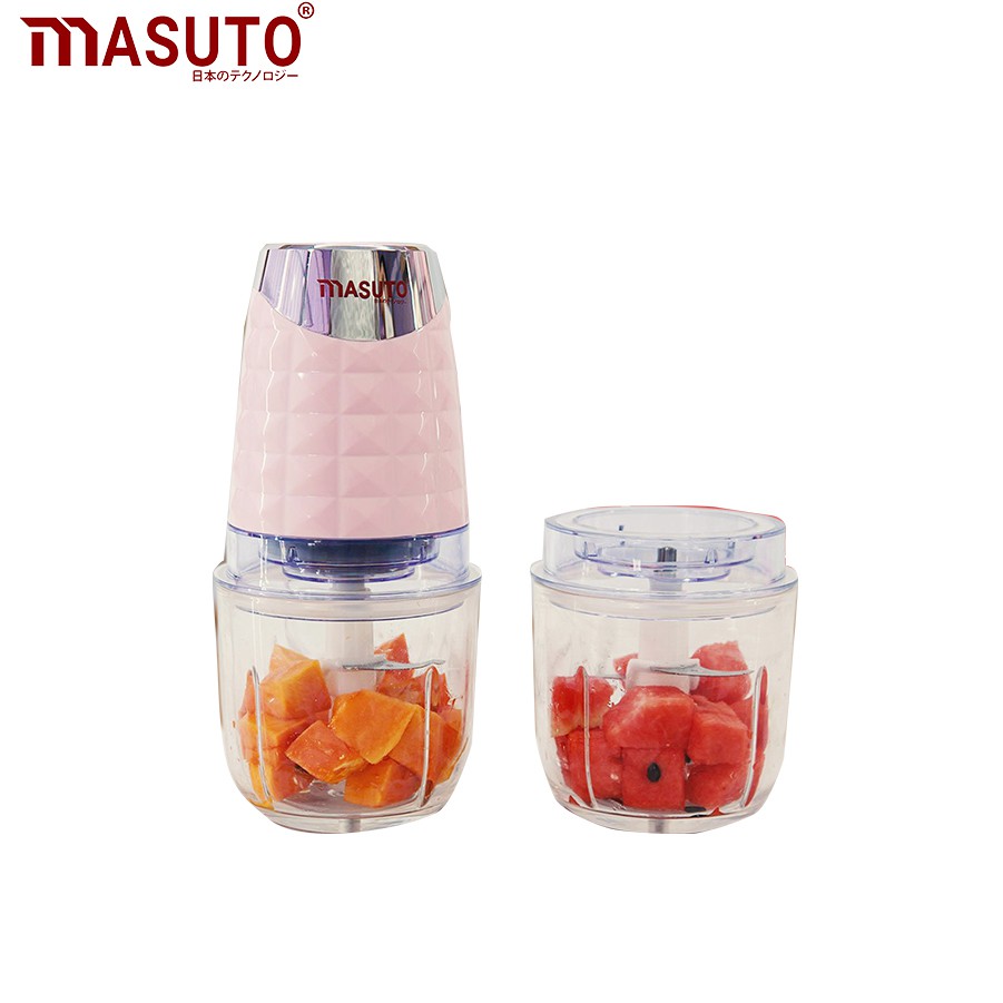 Máy xay sinh tố đa năng Masuto cối 0,6L say thịt đồ ăn dặm tỏi ớt siêu nhuyễn chỉ 10s TẶNG VOUCHER 40K