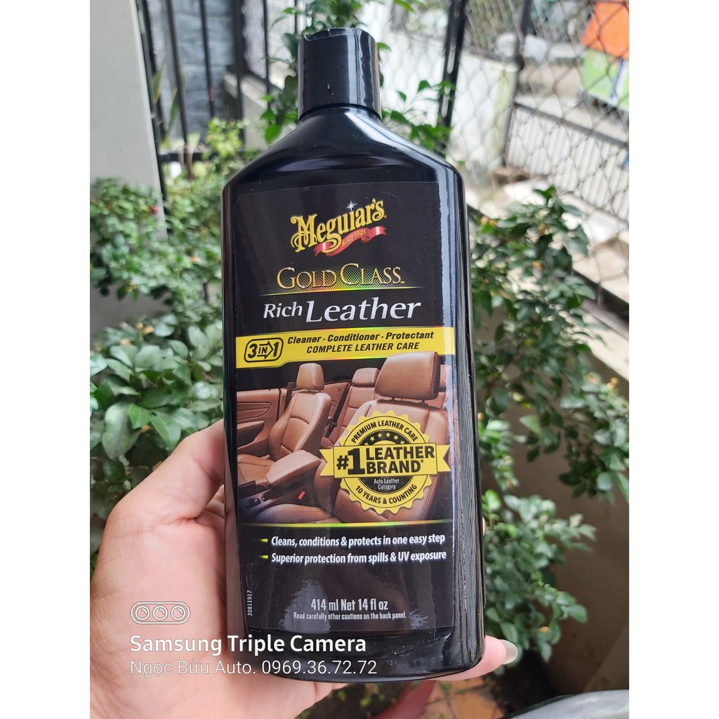 Meguiar's Gold Class Leather Cleaner &amp; Conditioner - LÀM SẠCH &amp; DƯỠNG DA GOLD CLASS