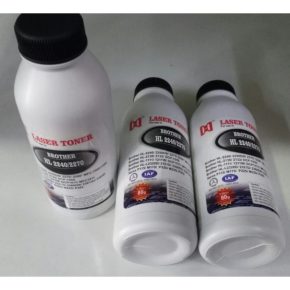 Bộ 03 Chai mực nạp đa năng Brother HL 2240 - 2270 - nạp được tất cả các loại máy in laser Brother