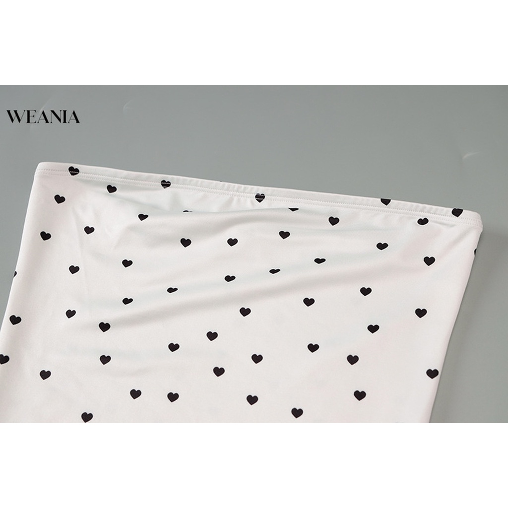 Đầm Ôm Trễ Vai In Họa Tiết Trái Tim Quyến Rũ Cho Nữ