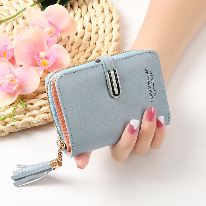 Ví Ngắn Nữ Cầm Tay Cao Cấp Thiết Kế Thanh Lịch V561 Dáng Sang Trọng - Hazo