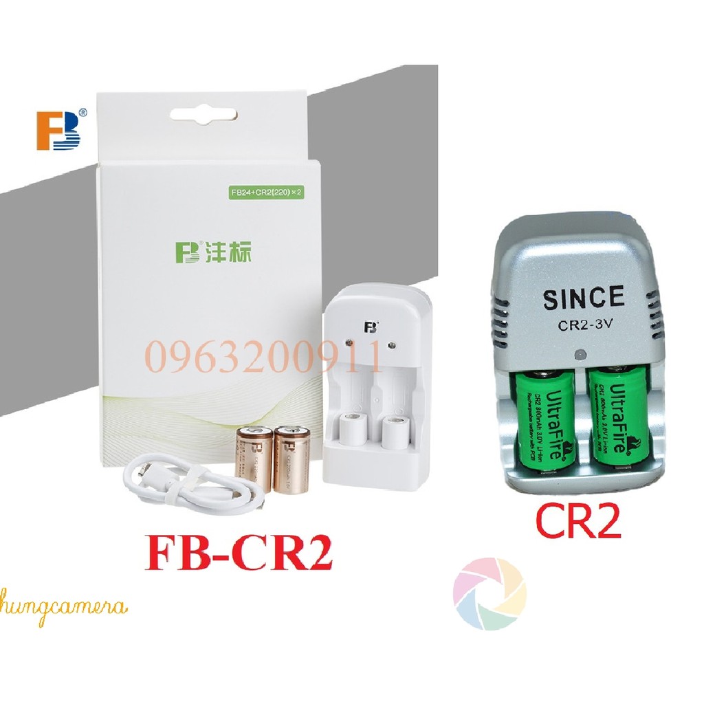 Sạc CR2 và Pin CR2 3V cho máy ảnh