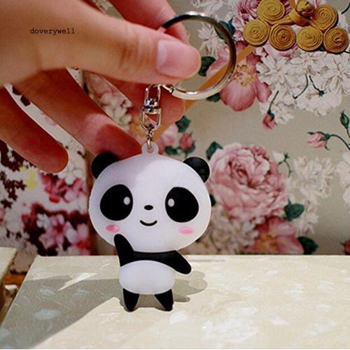 Móc khóa mặt gấu trúc hoạt hình đáng yêu