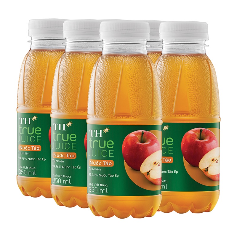 Lốc 6 Chai NƯỚC TÁO TỰ NHIÊN (99,96% NƯỚC TÁO ÉP) – TH TRUE JUICE