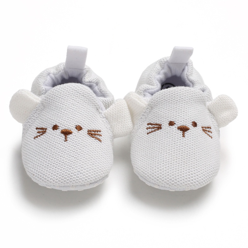 Giày Sneaker Đế Mềm Chống Trượt In Họa Tiết Hoạt Hình Xinh Xắn Dành Cho Các Bé 0-12 Tháng Tuổi
