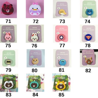 3D Air Holder Cute Cartoon Stand Rabbit Cat Bear Socket For Apple Android Mobile Phone