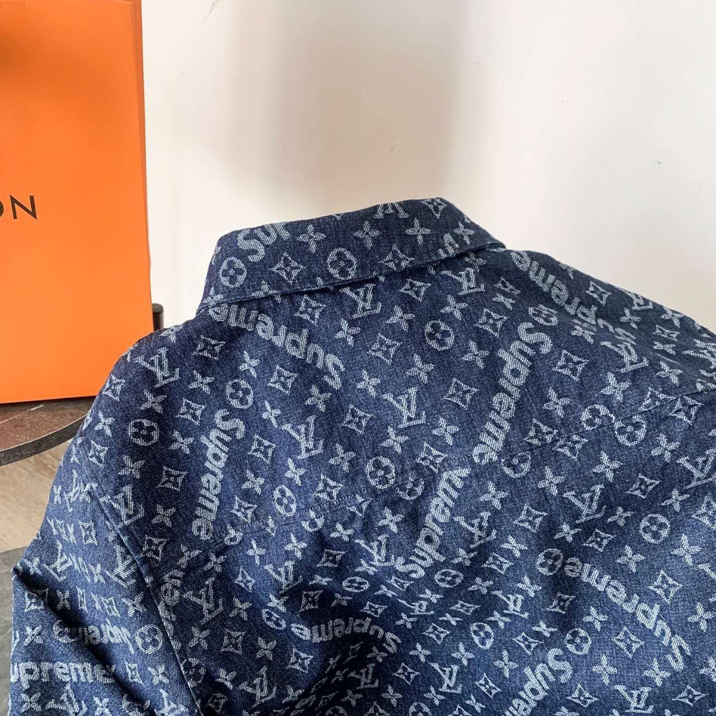 Áo sơ mi bò nam thời trang cao cấp Louis Vuitton LV phong cách trẻ trung, thời thượng