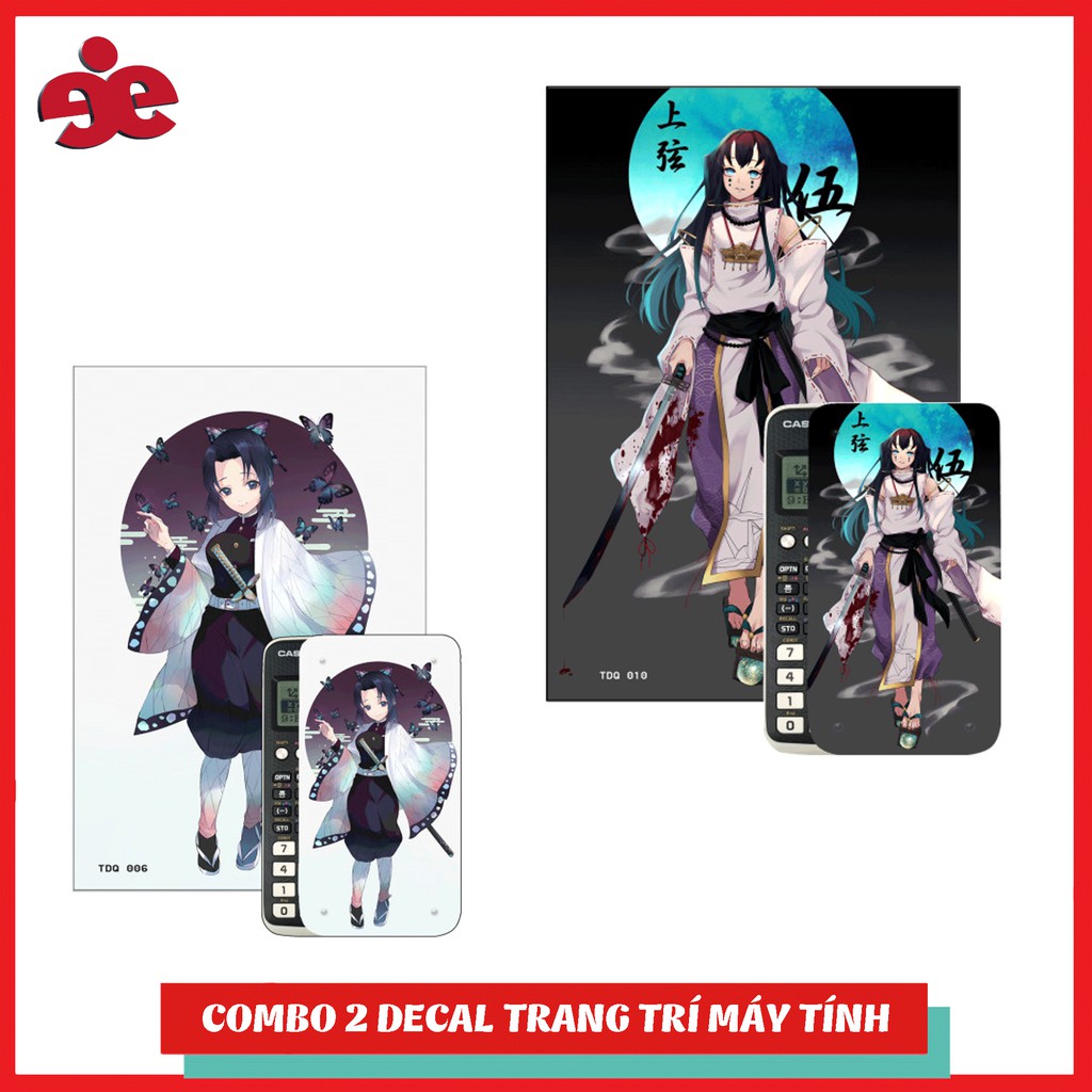 COMBO 2 DECAL TRANG TRÍ MÁY TÍNH CASIO 570,580 - TDQ-006-010