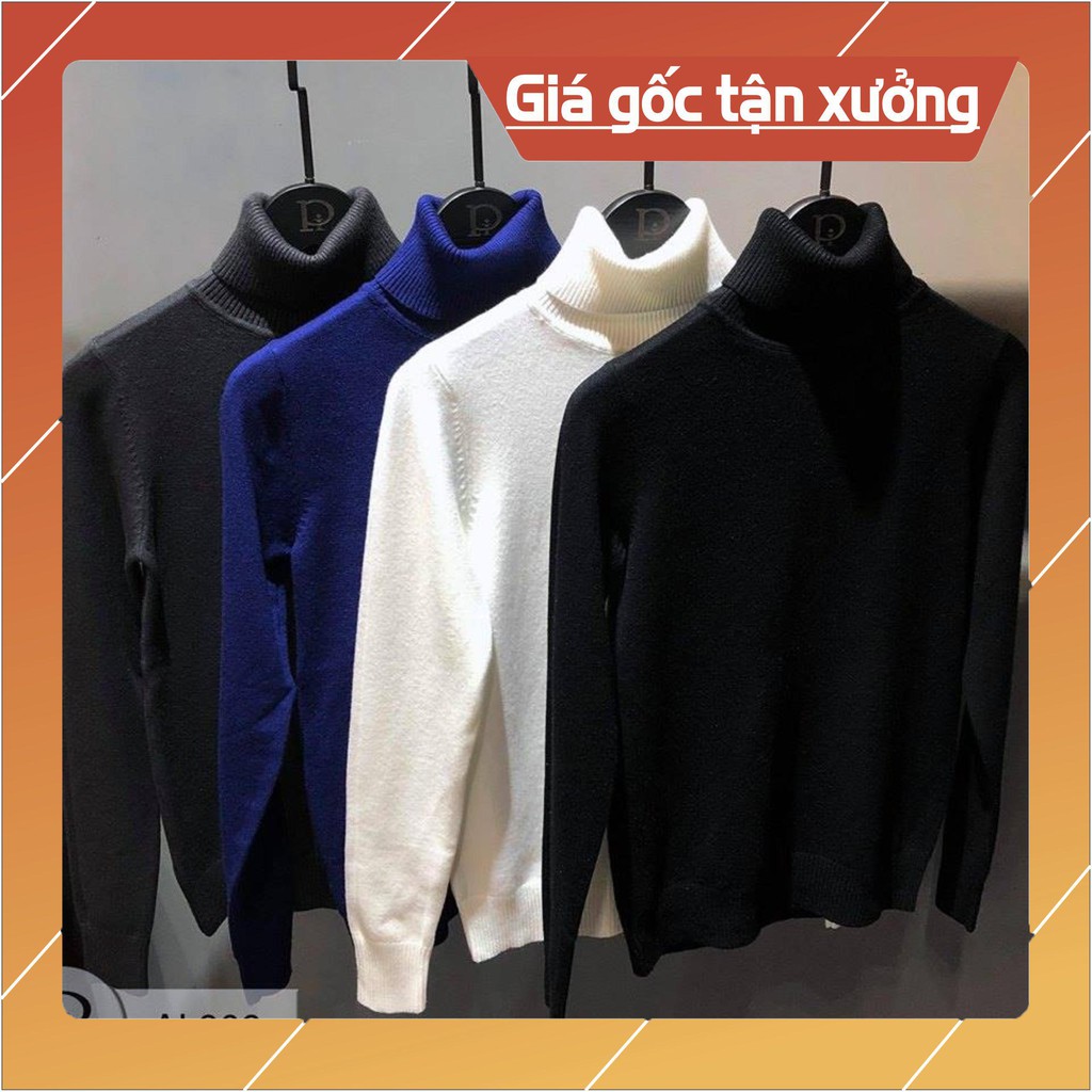 Áo len nam cổ lọ .Chất len mềm mịn