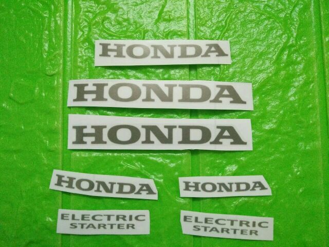 Bộ tem chữ honda màu bạc