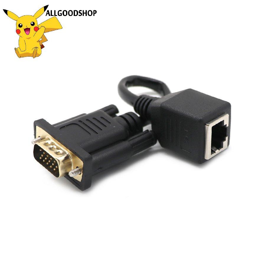 Cáp Chuyển Đổi Vga Sang Lan Cat5 Cat5E Rj45 Dài 0.15m | BigBuy360 - bigbuy360.vn