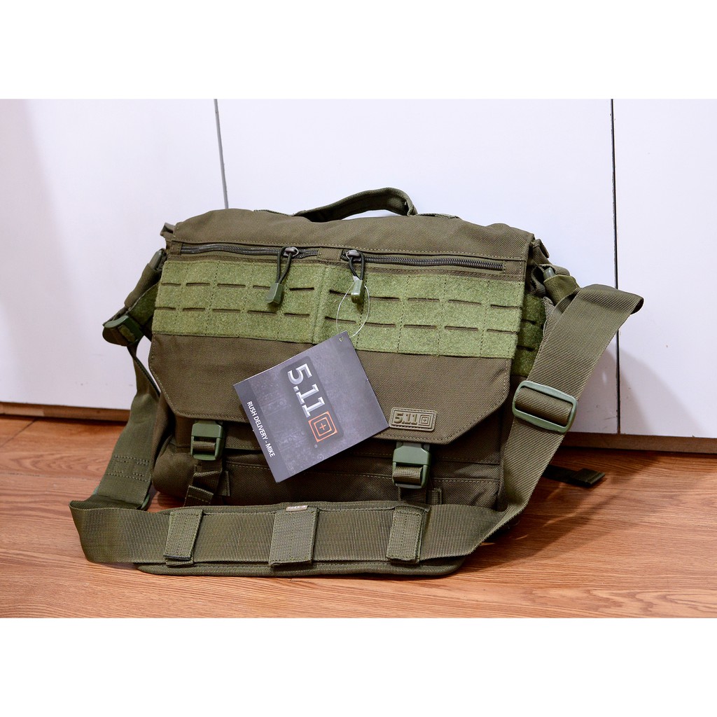 Cặp đeo chéo thời trang chiến thuật Tactical 511 Rush Delivery Messenger Mike màu xanh