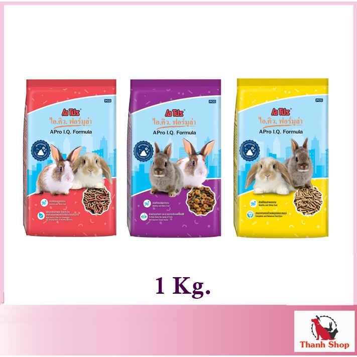 Nén thỏ APro I.Q Formula 1kg 🐶 FREE SHIP 🐶 Cung cấp dinh dưỡng tốt nhất cho thỏ