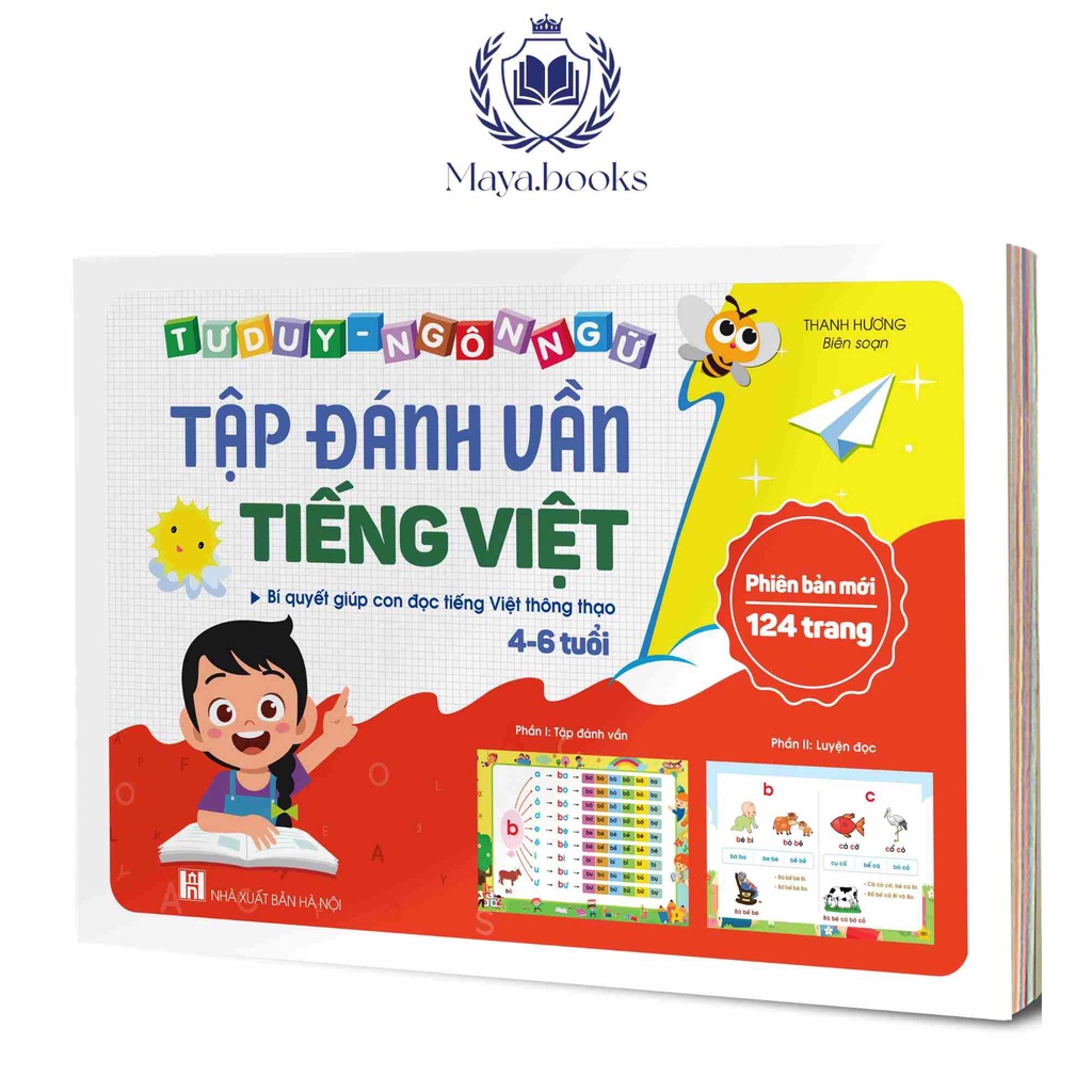 Sách - Tập đánh vần tiếng Việt cho bé 4 - 6 tuổi tác giả Thanh Hương