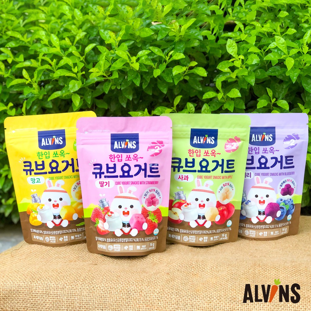 Sữa chua khô sấy lạnh cho bé Alvins 16g